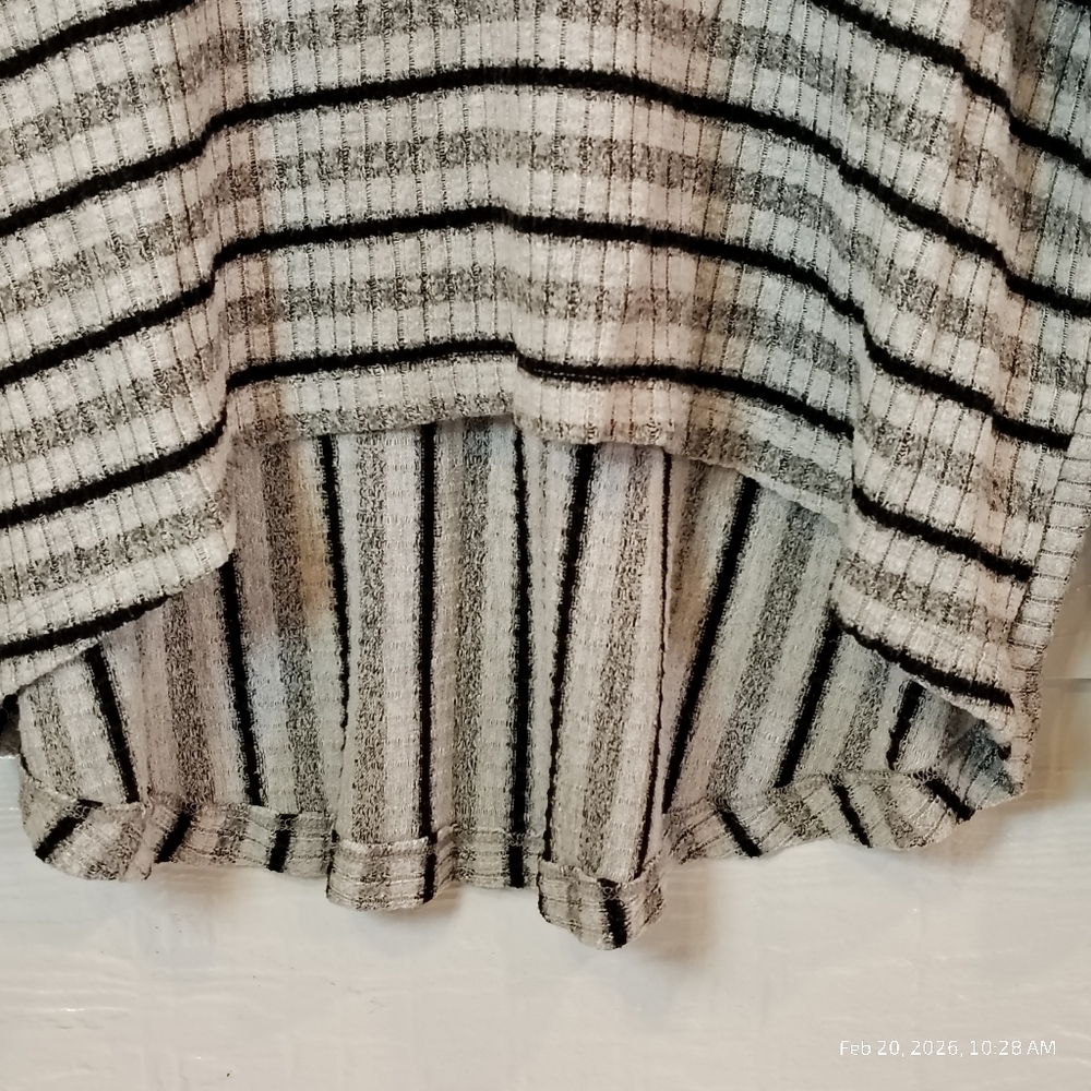 Anthropologie Saturday Sunday Pippa Hacci Top Womens MEDIUM Striped Cowl Neck - Picture 6 of 7